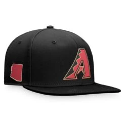 Men's Arizona Diamondbacks Fanatics Branded Black/ State Side Two-Tone Snapback Hat