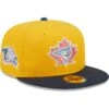 Men's Toronto Blue Jays New Era Gold/Azure 25th Anniversary Undervisor 59FIFTY Fitted Hat