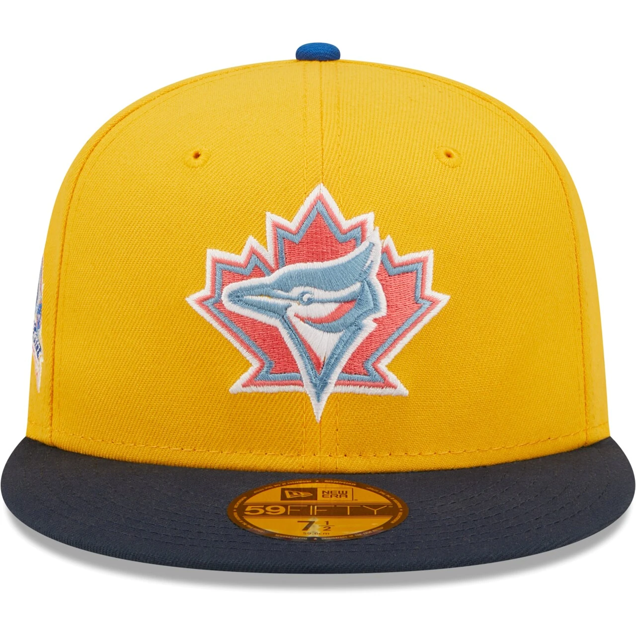Men's Toronto Blue Jays New Era Gold/Azure 25th Anniversary Undervisor 59FIFTY Fitted Hat - Image 2