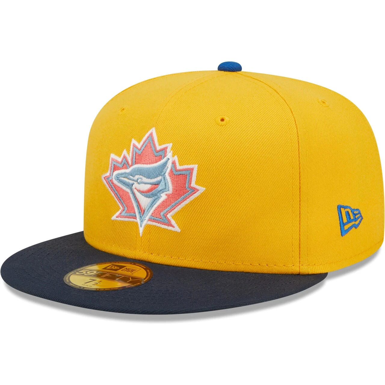 Men's Toronto Blue Jays New Era Gold/Azure 25th Anniversary Undervisor 59FIFTY Fitted Hat - Image 3