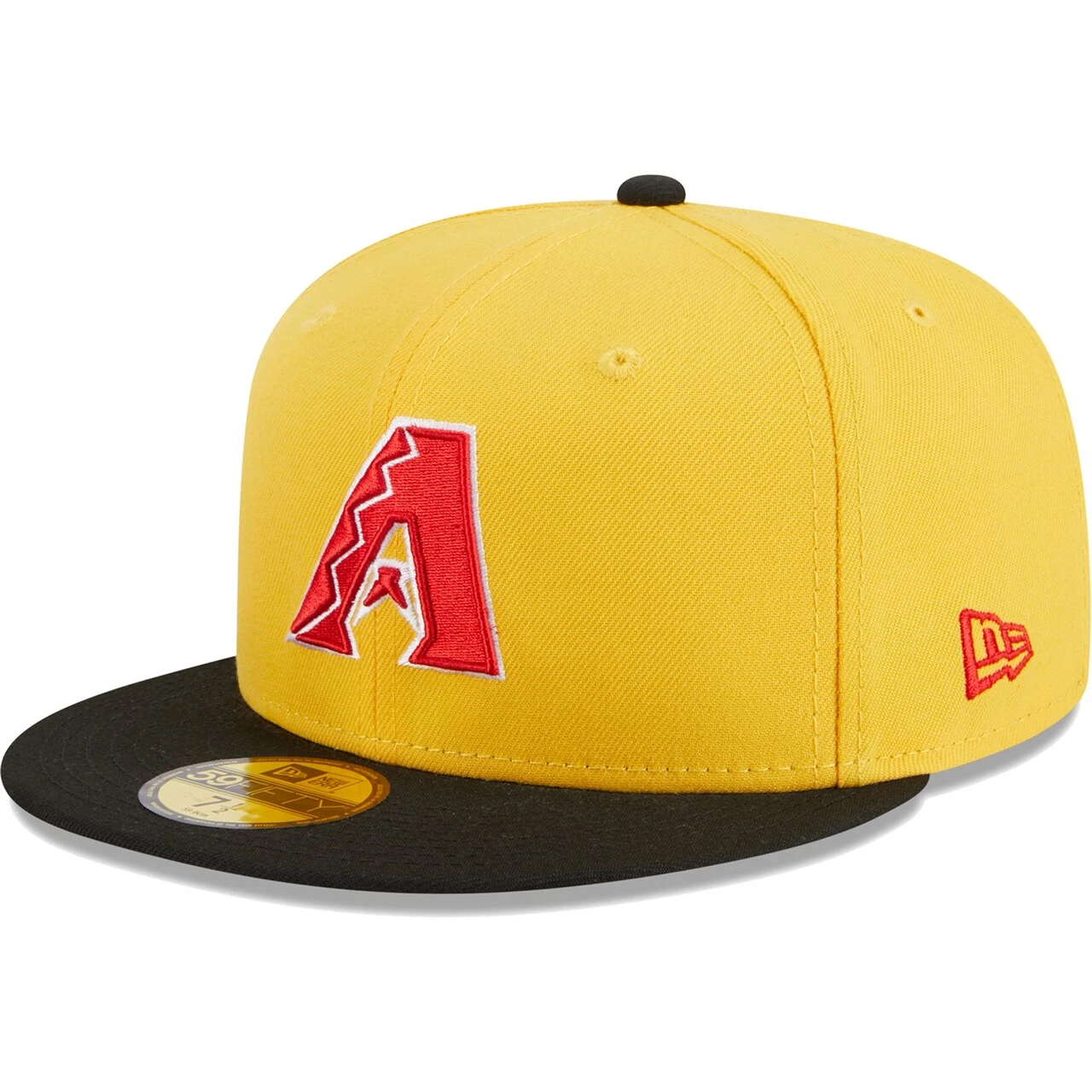 Men's Arizona Diamondbacks New Era Yellow/Black Grilled 59FIFTY Fitted Hat - Image 3