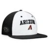 Men's Arizona Diamondbacks Fanatics Branded White/Black Iconic Color Blocked Fitted Hat