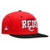 Men's Cincinnati Reds Fanatics Branded Red/Black Iconic Lock Up Snapback Hat