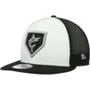 Men's Miami Marlins New Era White/Black 2022 Clubhouse Trucker 9FIFTY Snapback Hat