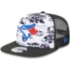 Men's Toronto Blue Jays New Era White/Black Vacay 2.0 A-Frame Trucker 9FIFTY Snapback Hat