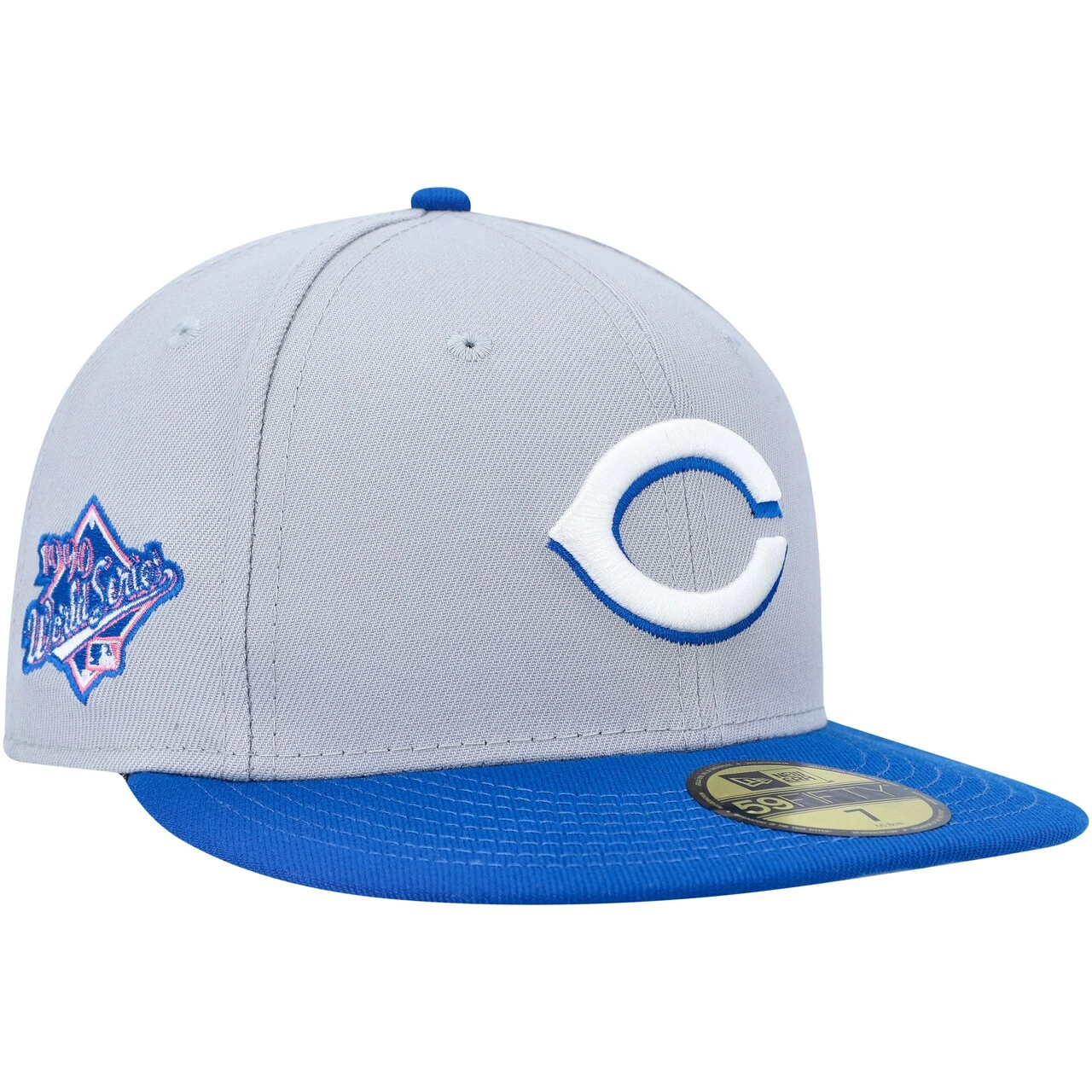 Men's Cincinnati Reds New Era Gray/Blue Dolphin 59FIFTY Fitted Hat