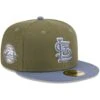 Men's St. Louis Cardinals New Era Olive/Blue 59FIFTY Fitted Hat