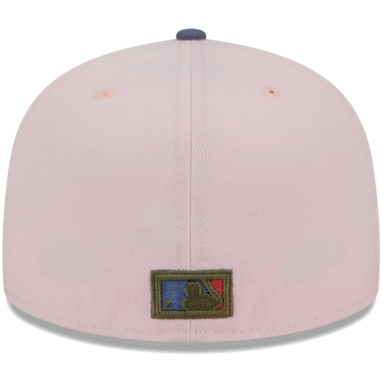 Men's Toronto Blue Jays New Era Pink/Blue Olive Undervisor 59FIFTY Fitted Hat - Image 4