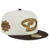 Men's Arizona Diamondbacks New Era White/Brown World Champions 20th Anniversary 59FIFTY Fitted Hat