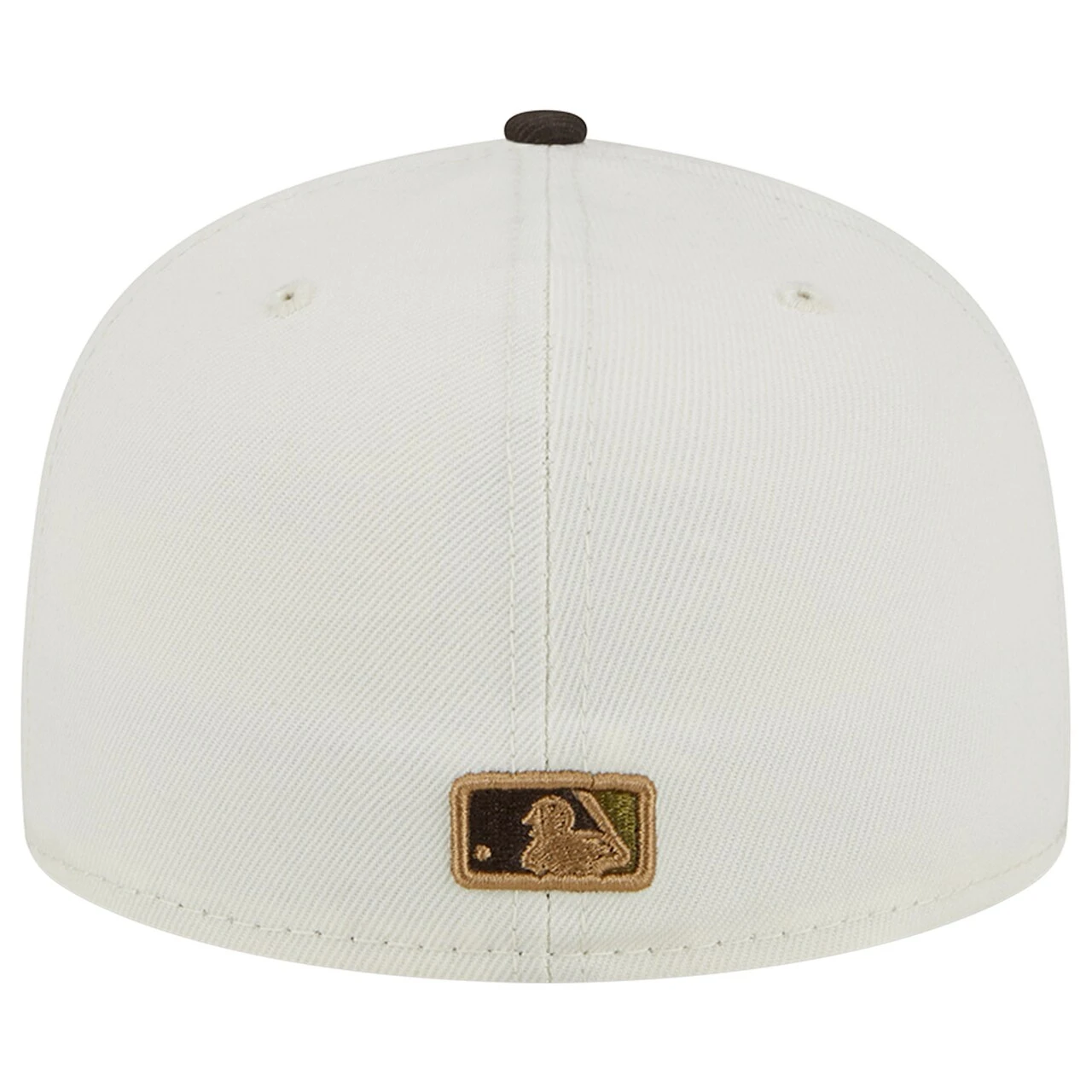 Men's Cincinnati Reds New Era White/Brown 150th Team Anniversary 59FIFTY Fitted Hat - Image 4