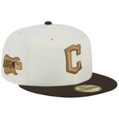 Men's Cleveland Guardians New Era White/Brown 2019 MLB All-Star Game 59FIFTY Fitted Hat