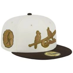 Men's St. Louis Cardinals New Era White/Brown 1934 World Series 59FIFTY Fitted Hat