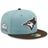 Men's Toronto Blue Jays New Era Light Blue/Brown 40th Anniversary Beach Kiss 59FIFTY Fitted Hat