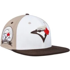 Men's Toronto Blue Jays Pro Standard White/Brown Chocolate Ice Cream Drip Snapback Hat