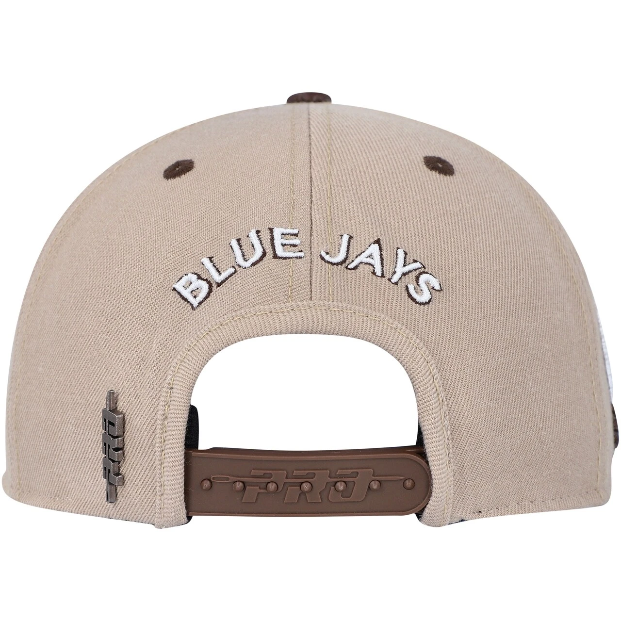 Men's Toronto Blue Jays Pro Standard White/Brown Chocolate Ice Cream Drip Snapback Hat - Image 4