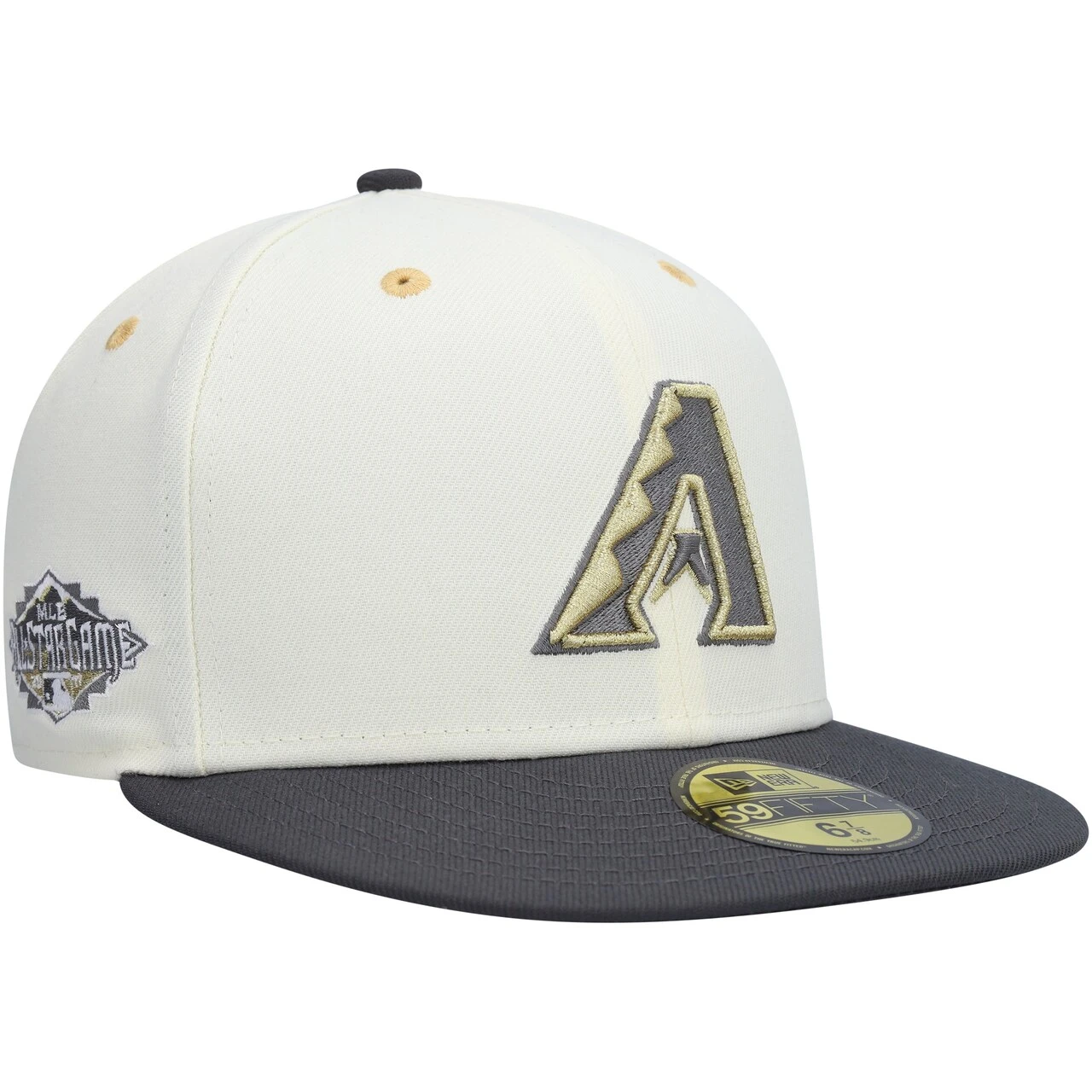 Men's Arizona Diamondbacks New Era White/Charcoal 2011 MLB All-Star Game Chrome 59FIFTY Fitted Hat