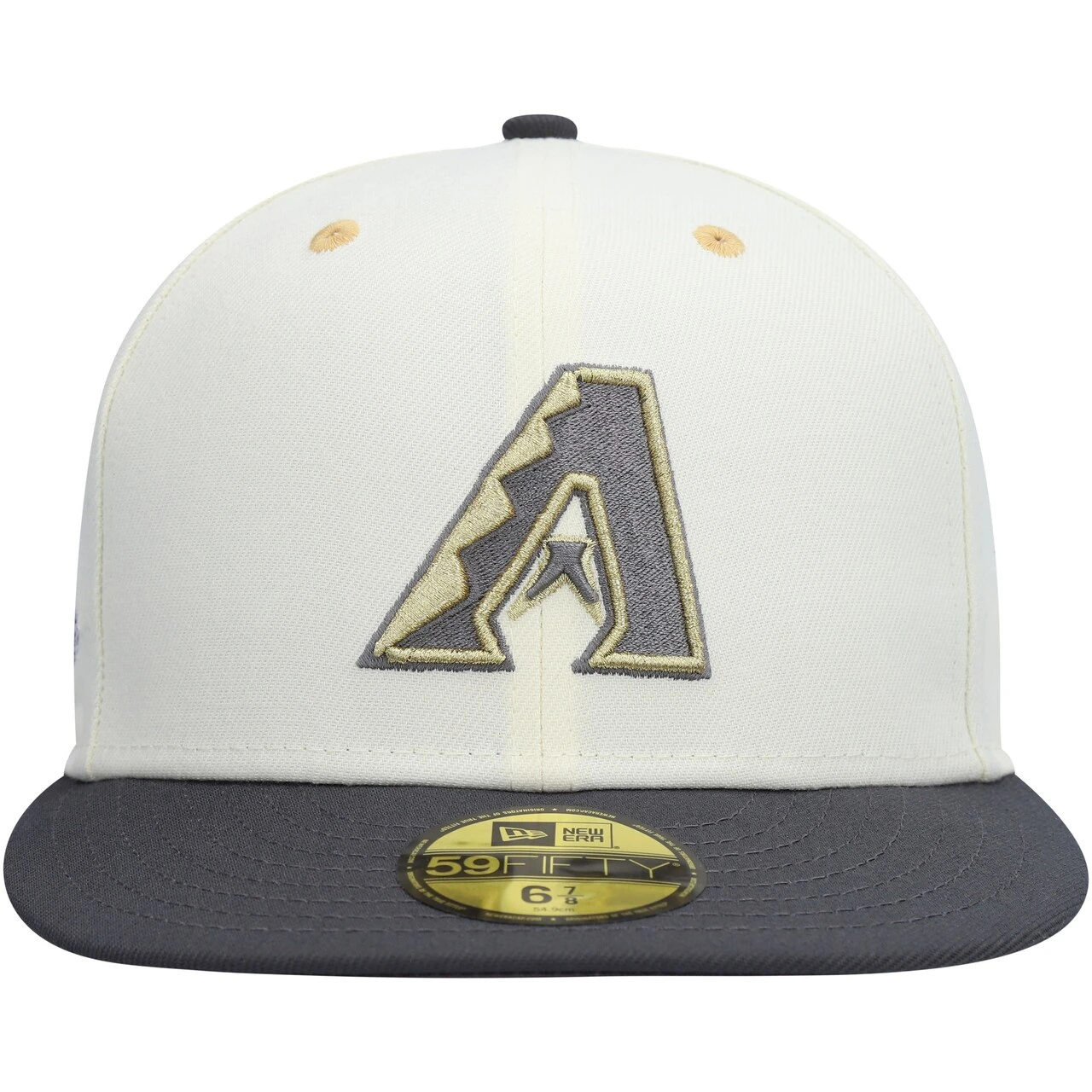 Men's Arizona Diamondbacks New Era White/Charcoal 2011 MLB All-Star Game Chrome 59FIFTY Fitted Hat - Image 2
