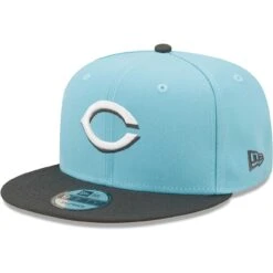 Men's Cincinnati Reds New Era Light Blue/Charcoal Color Pack Two-Tone 9FIFTY Snapback Hat
