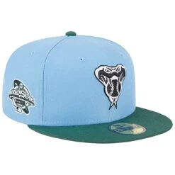 Men's Arizona Diamondbacks New Era Sky Blue/Cilantro 2001 World Series 59FIFTY Fitted Hat
