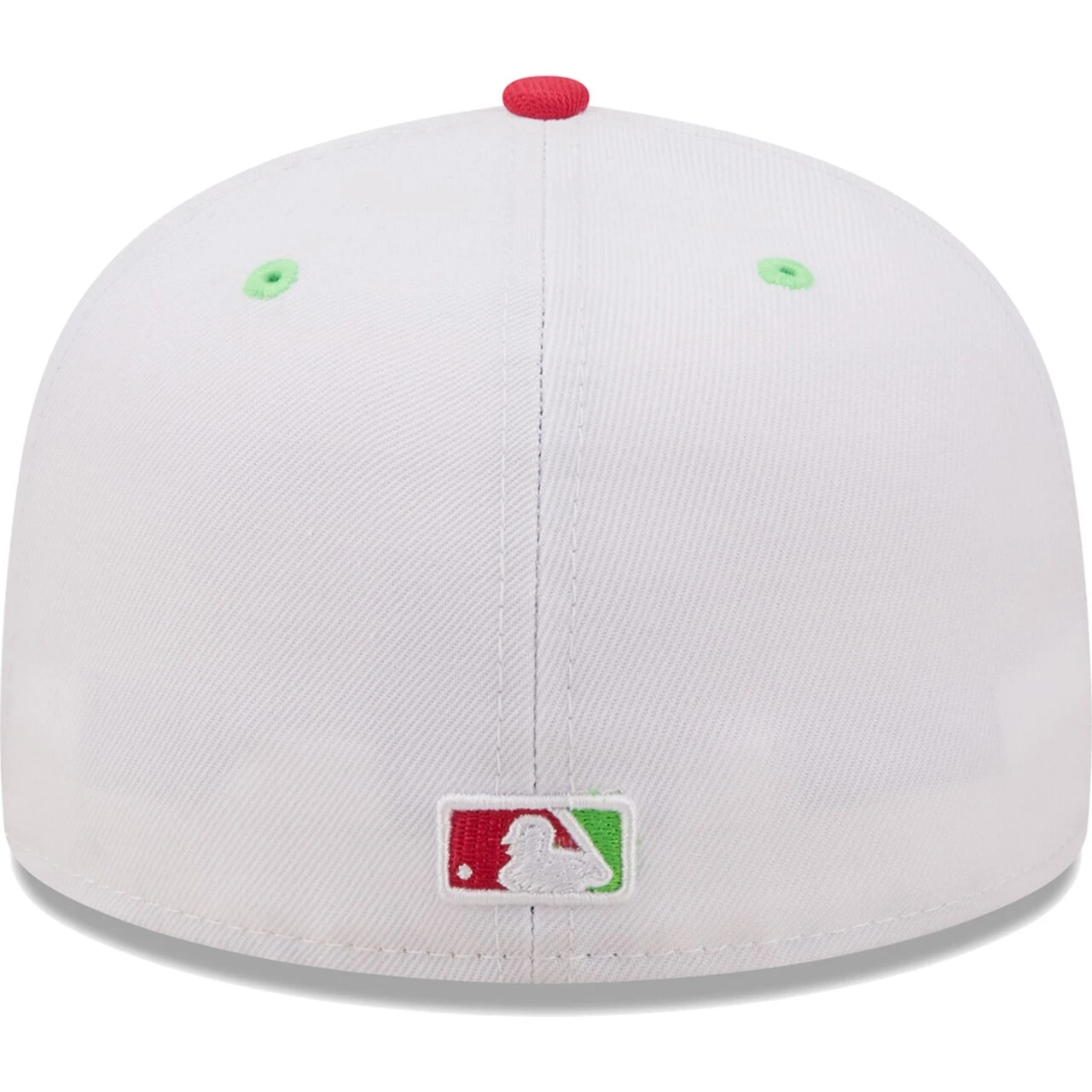 Men's Cleveland Guardians New Era White/Coral Primary Logo Strawberry Lolli 59FIFTY Fitted Hat - Image 4