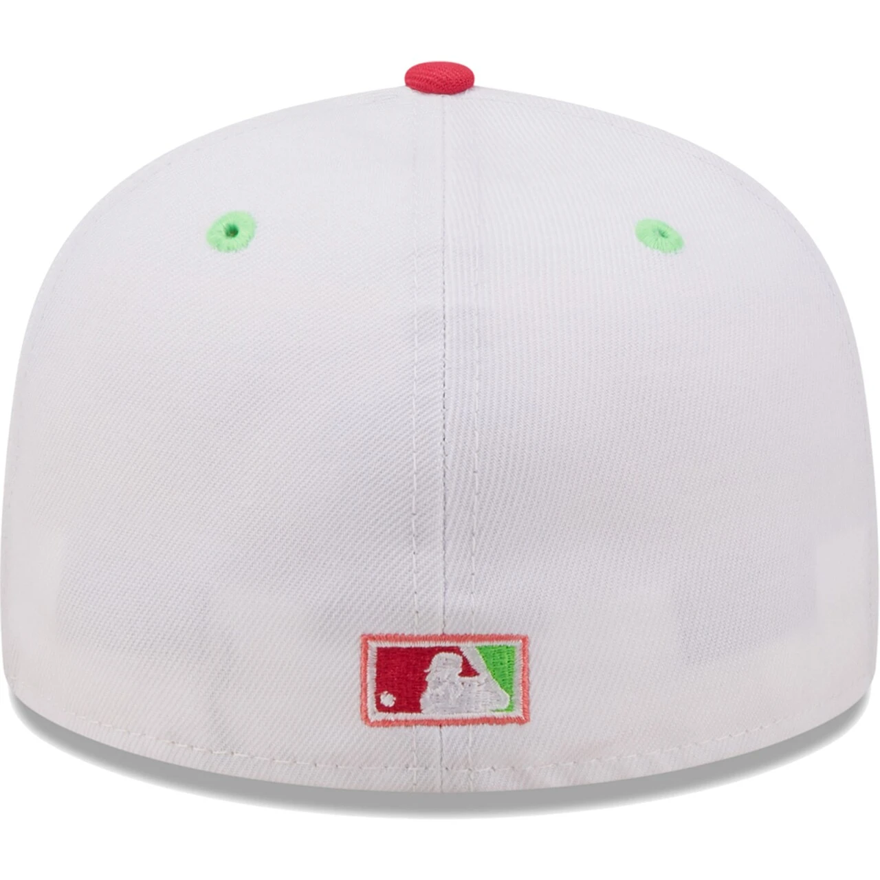 Men's St. Louis Cardinals New Era White/Coral 30th Anniversary At Busch Stadium Strawberry Lolli 59FIFTY Fitted Hat - Image 4