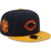 Men's Cincinnati Reds New Era Navy/Gold Primary Logo 59FIFTY Fitted Hat