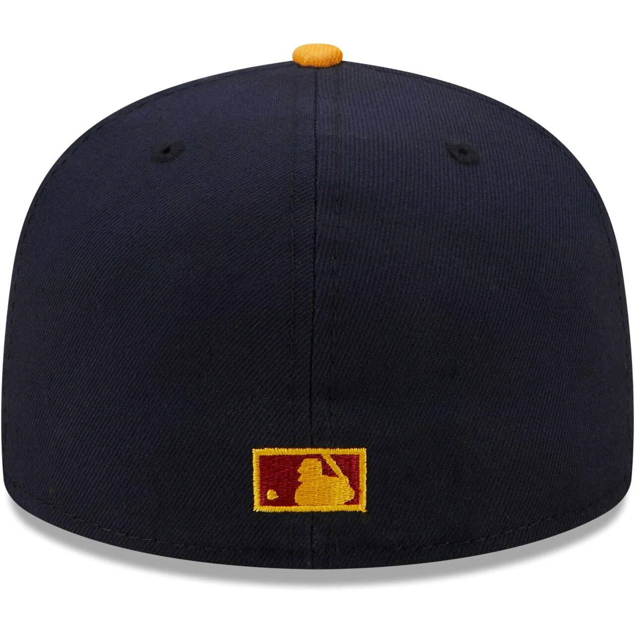 Men's Cincinnati Reds New Era Navy/Gold Primary Logo 59FIFTY Fitted Hat - Image 4