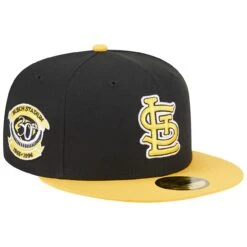 Men's St. Louis Cardinals New Era Black/Gold 59FIFTY Fitted Hat