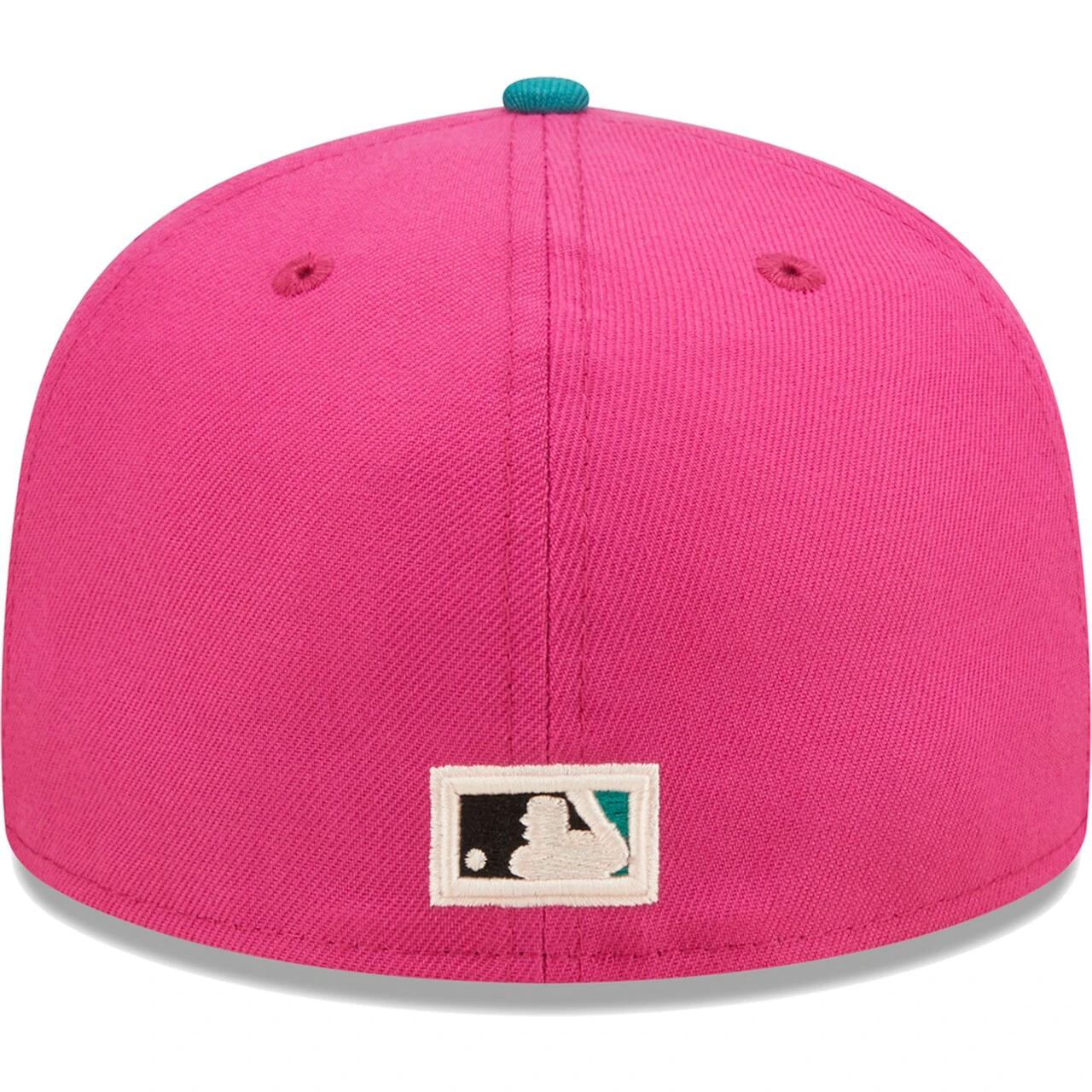 Men's Arizona Diamondbacks New Era Pink/Green Cooperstown Collection 2001 World Series Passion Forest 59FIFTY Fitted Hat - Image 4