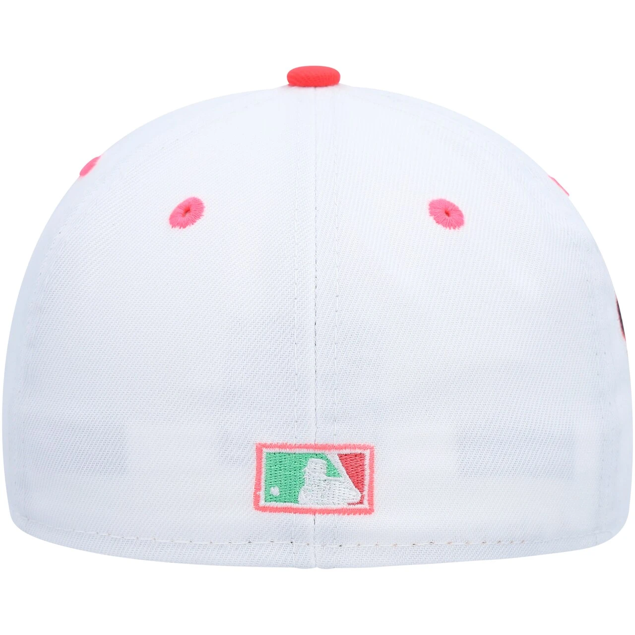 Men's Arizona Diamondbacks New Era White/Green Inaugural Season Watermelon Lolli 59FIFTY Fitted Hat - Image 4
