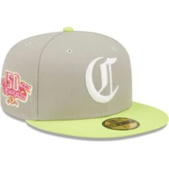 Men's Cincinnati Reds New Era Gray/Green 150th Anniversary Cyber 59FIFTY Fitted Hat