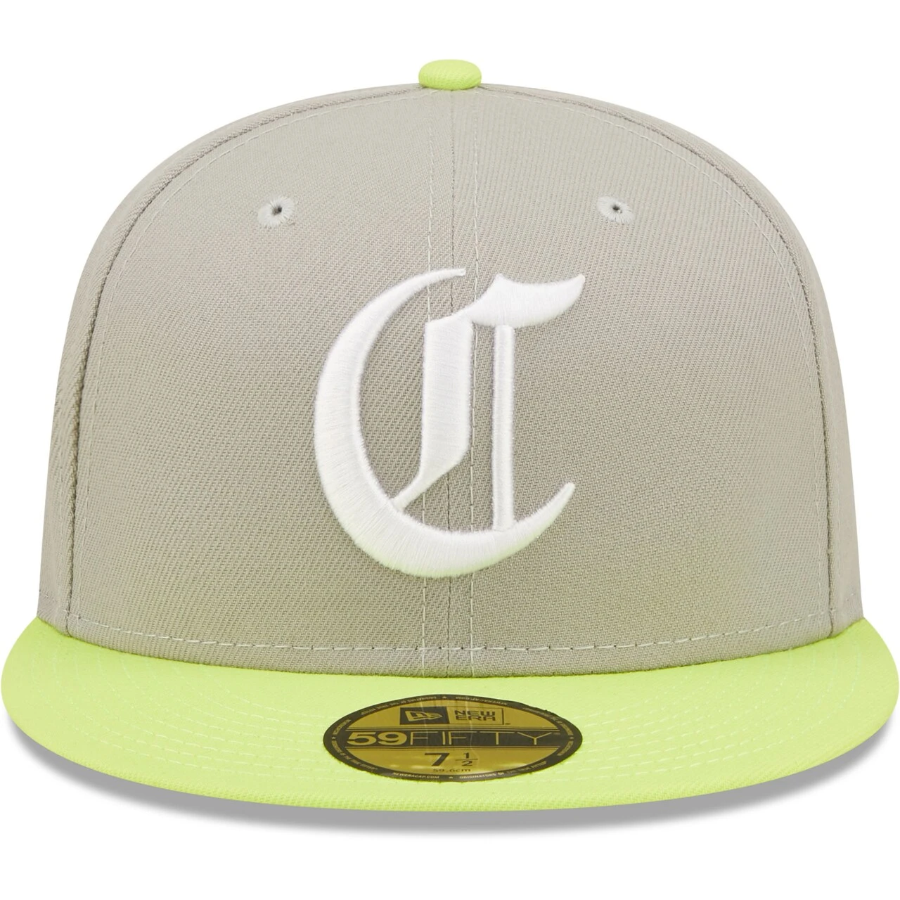 Men's Cincinnati Reds New Era Gray/Green 150th Anniversary Cyber 59FIFTY Fitted Hat - Image 2