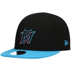 Infant Miami Marlins New Era Black My First 9FIFTY Hat