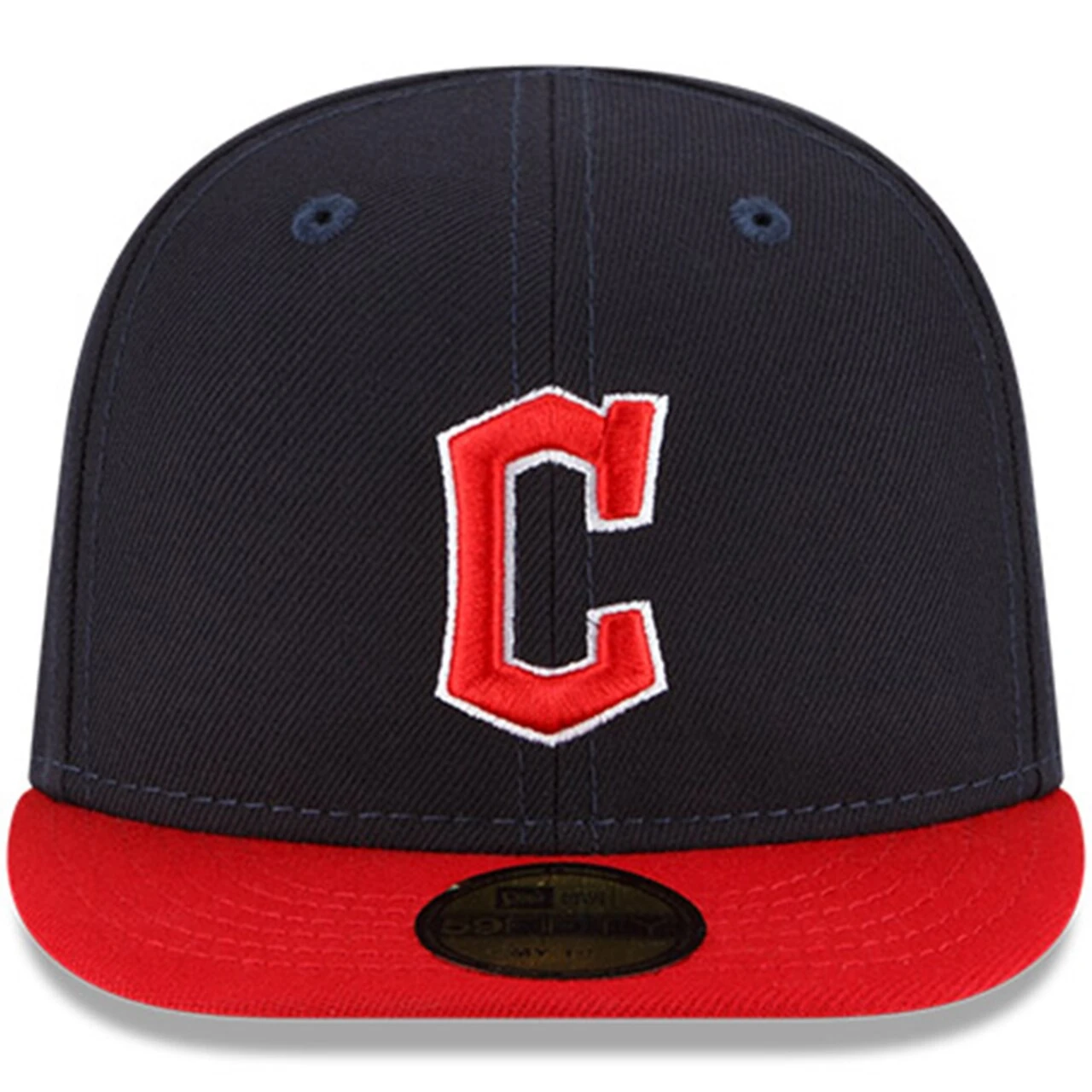 Infant Cleveland Guardians New Era Navy My First 59FIFTY Fitted Hat - Image 2