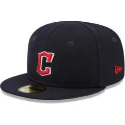 Infant Cleveland Guardians New Era Navy My First 59FIFTY Fitted Hat