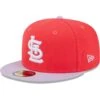 Men's St. Louis Cardinals New Era Red/Lavender Spring Color Two-Tone 59FIFTY Fitted Hat