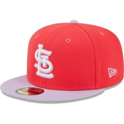 Men's St. Louis Cardinals New Era Red/Lavender Spring Color Two-Tone 59FIFTY Fitted Hat