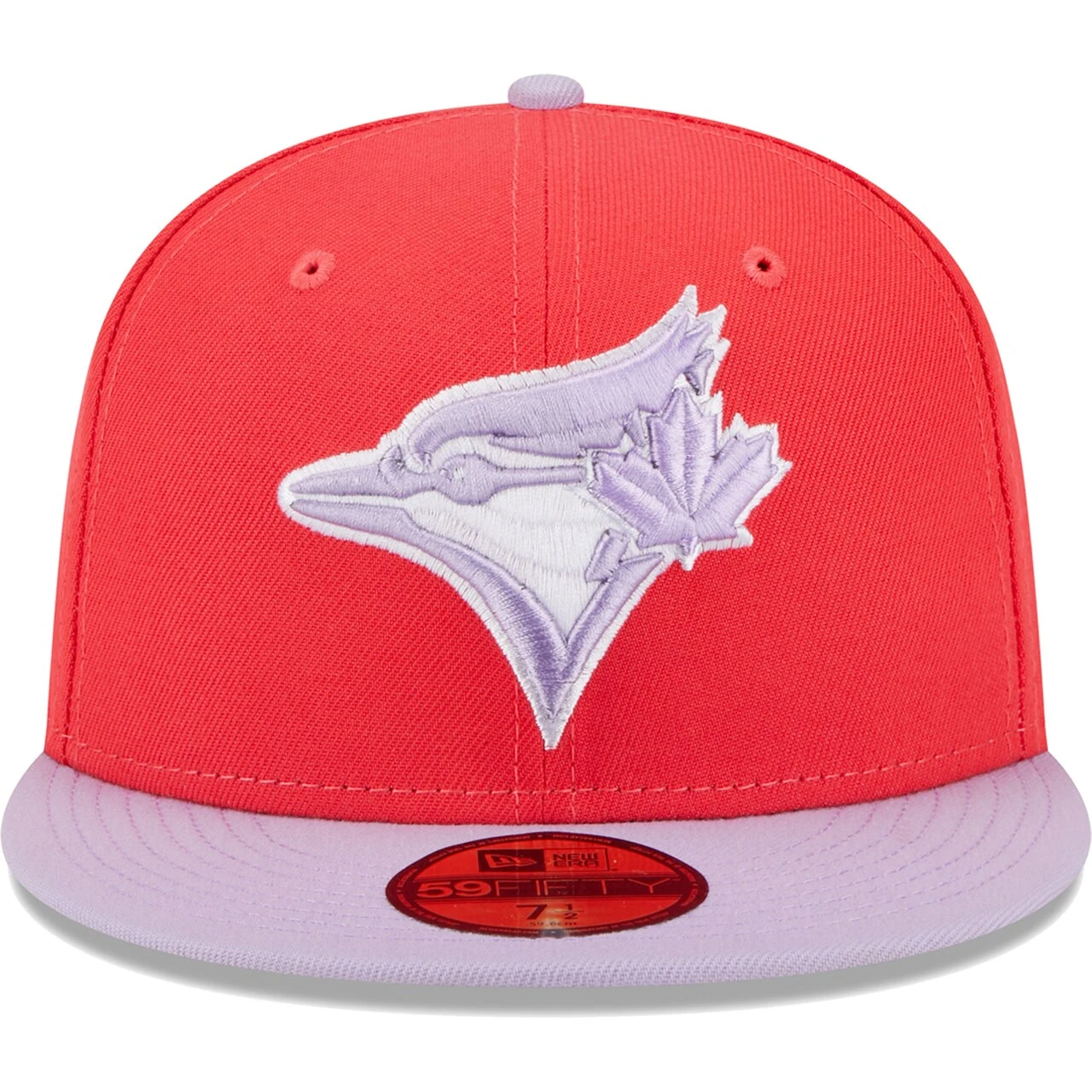 Men's Toronto Blue Jays New Era Red/Lavender Spring Color Two-Tone 59FIFTY Fitted Hat - Image 2