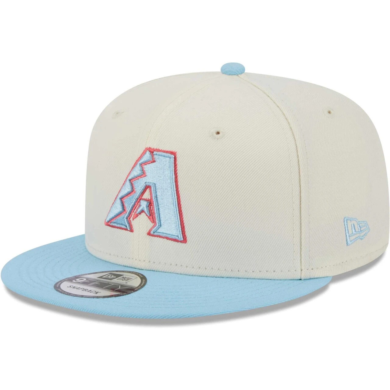 Men's Arizona Diamondbacks New Era Cream/Light Blue Spring Basic Two-Tone 9FIFTY Snapback Hat