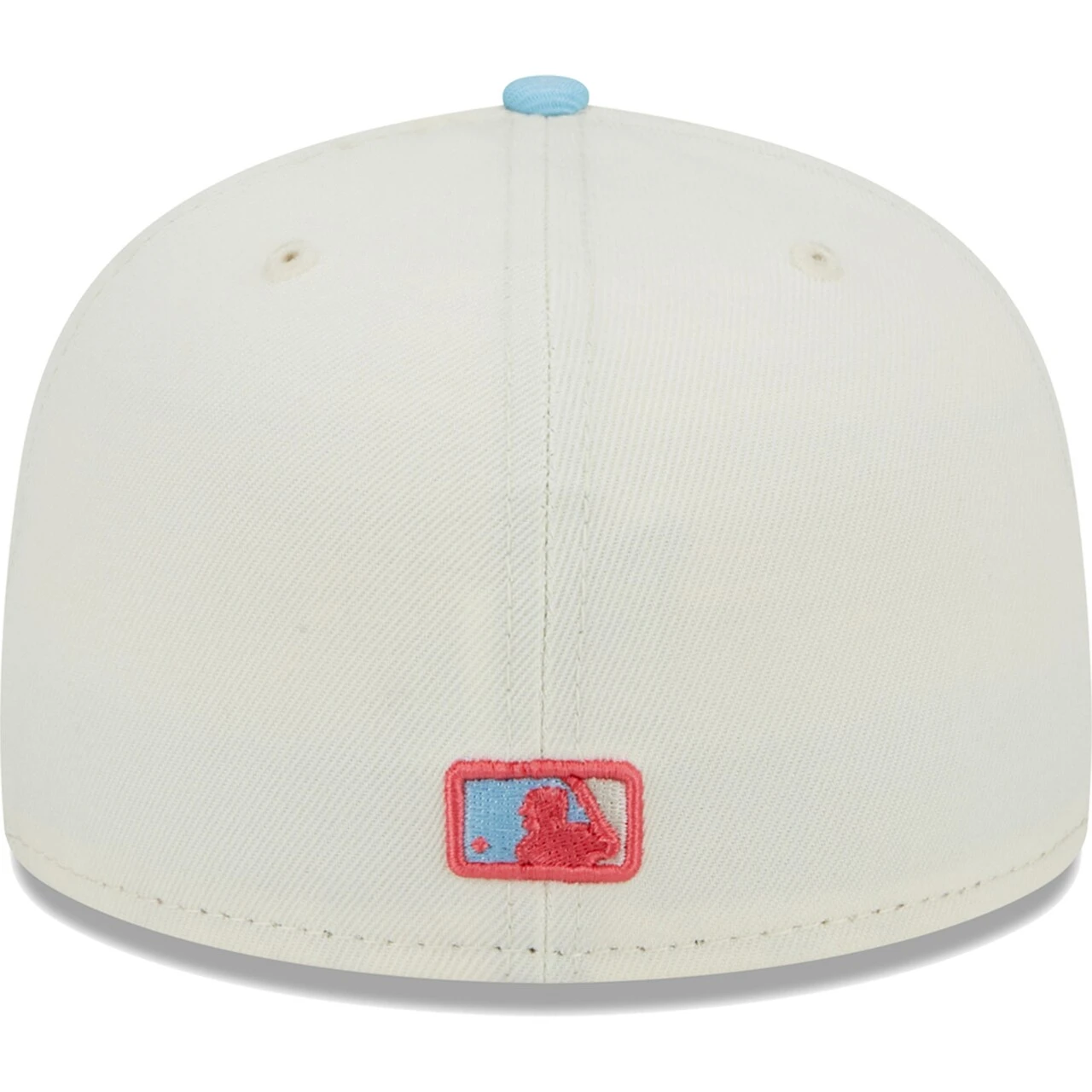 Men's Cleveland Guardians New Era Cream/Light Blue Spring Color Two-Tone 59FIFTY Fitted Hat - Image 4