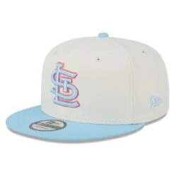 Men's St. Louis Cardinals New Era Cream/Light Blue Spring Basic Two-Tone 9FIFTY Snapback Hat