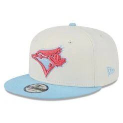 Men's Toronto Blue Jays New Era Cream/Light Blue Spring Basic Two-Tone 9FIFTY Snapback Hat