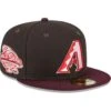 Men's Arizona Diamondbacks New Era Brown/Maroon Chocolate Strawberry 59FIFTY Fitted Hat