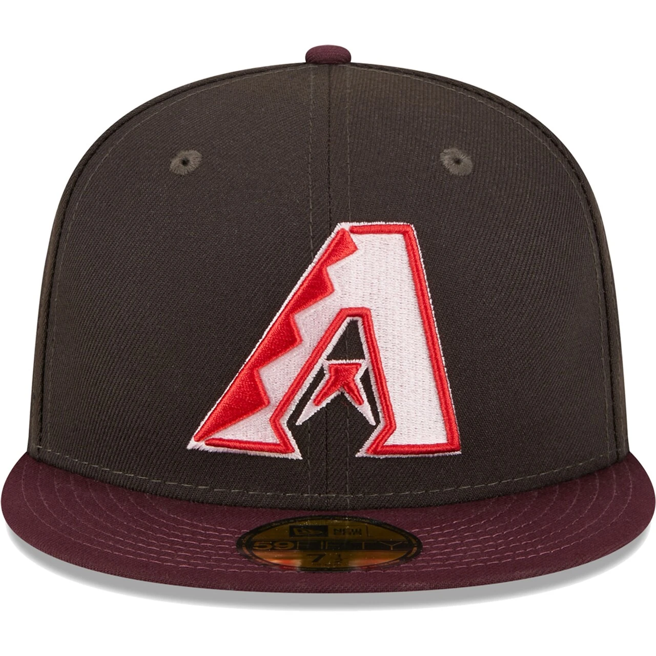 Men's Arizona Diamondbacks New Era Brown/Maroon Chocolate Strawberry 59FIFTY Fitted Hat - Image 2