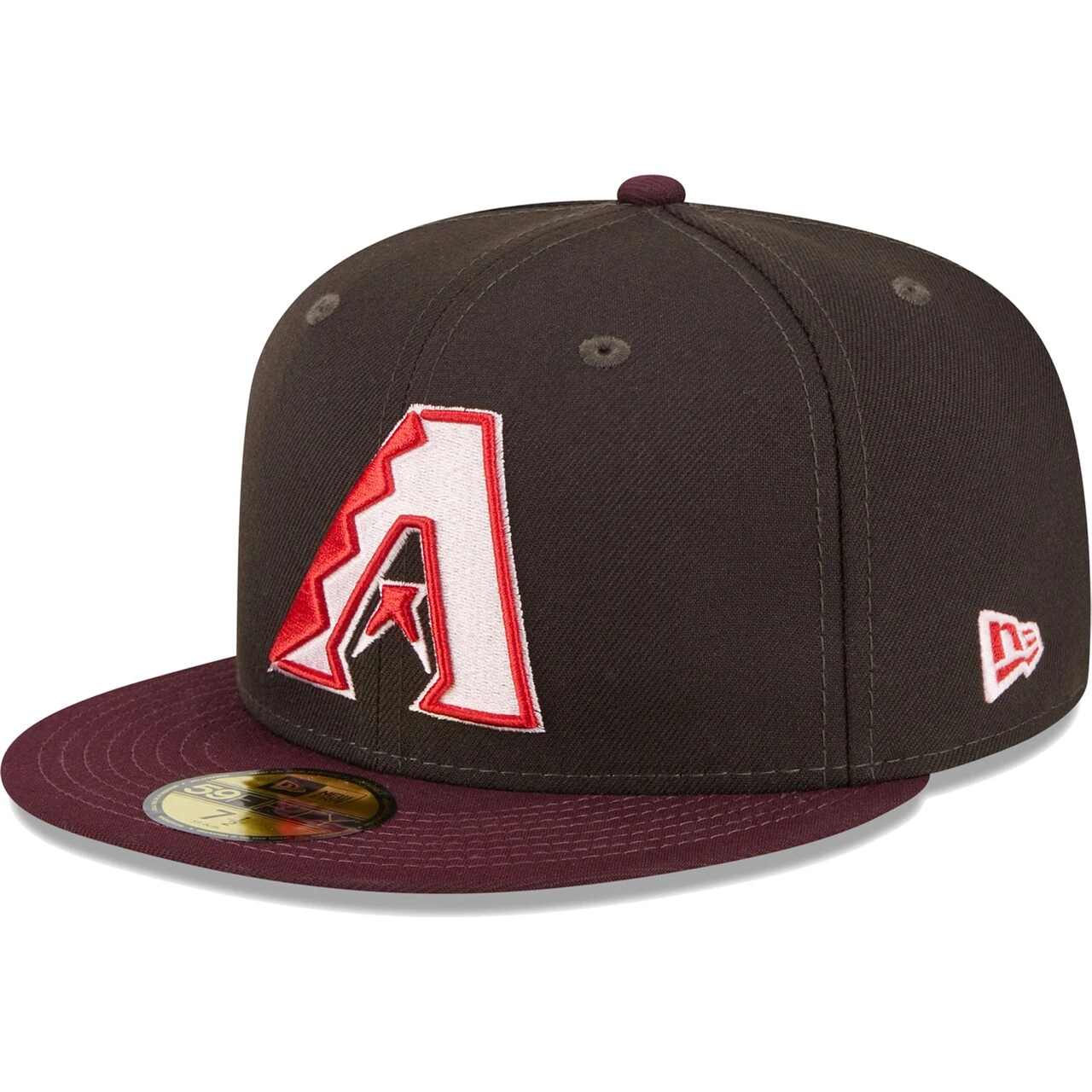Men's Arizona Diamondbacks New Era Brown/Maroon Chocolate Strawberry 59FIFTY Fitted Hat - Image 3
