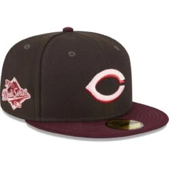 Men's Cincinnati Reds New Era Brown/Maroon Chocolate Strawberry 59FIFTY Fitted Hat