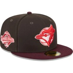 Men's Toronto Blue Jays New Era Brown/Maroon Chocolate Strawberry 59FIFTY Fitted Hat