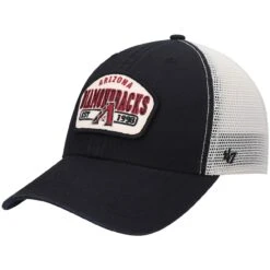 Men's Arizona Diamondbacks '47 Black Penwald Clean Up Trucker Snapback Hat