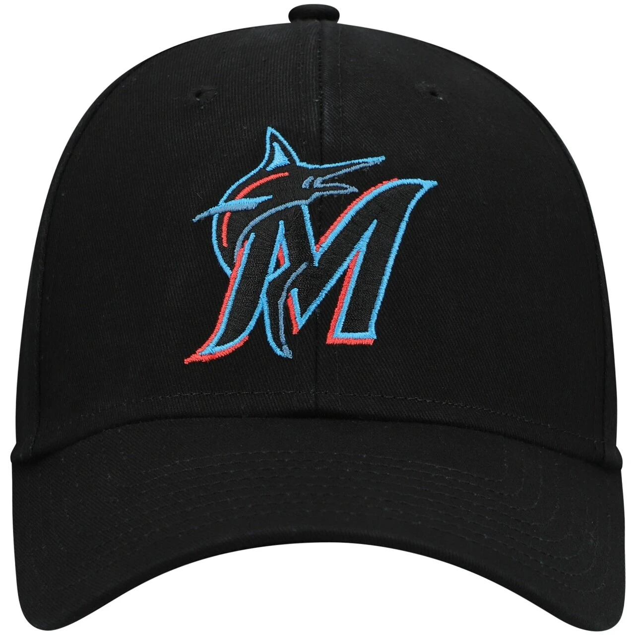 Men's Miami Marlins '47 Black Legend MVP Adjustable Hat - Image 2