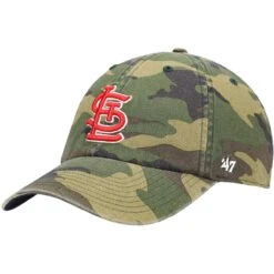 Men's St. Louis Cardinals '47 Camo Team Clean Up Adjustable Hat